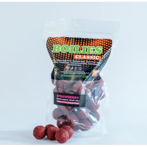 Бойлы Technocarp вареные &quot;Strawberry&quot; 20mm 250g