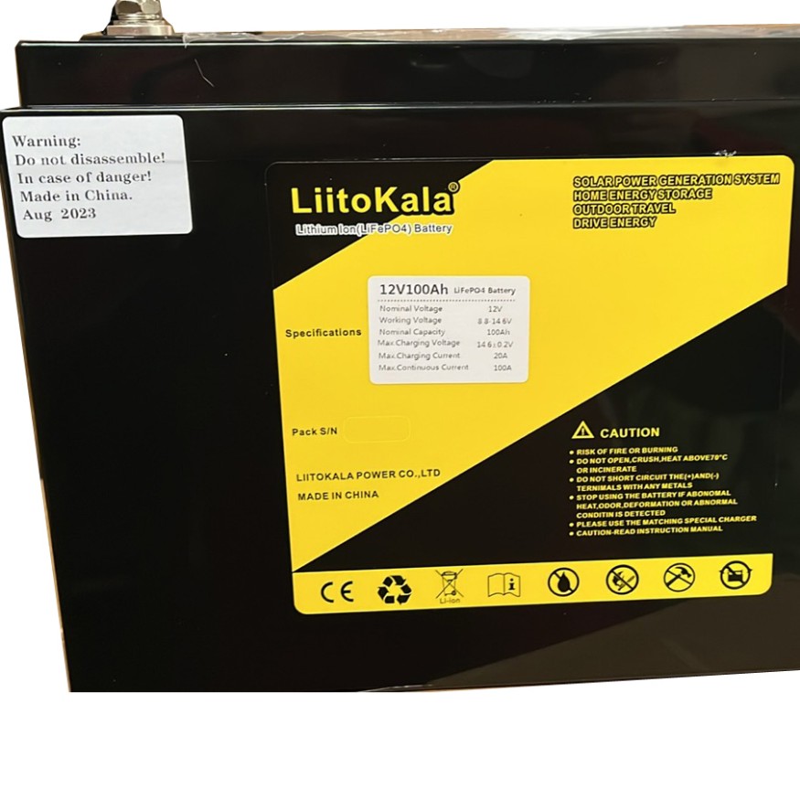 Аккумулятор LiitoKala LiFePO4 12V 100Ah BMS smart
