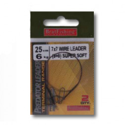 Поводок Bratfishing 1x19 Wire Leader (8+0) Super Soft 20 сm / 10 kg / 2 шт