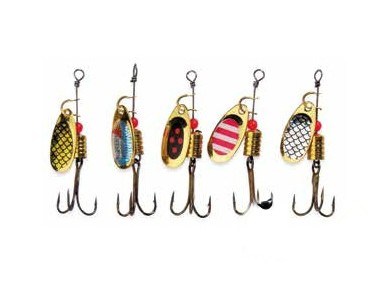 Блесна-вертушка Lineaeffe набор-5 шт с разными голограммами