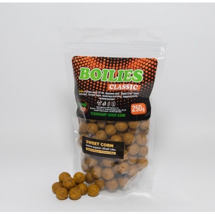 Бойлы Technocarp вареные &quot;Sweet Corn&quot; 14mm 250g