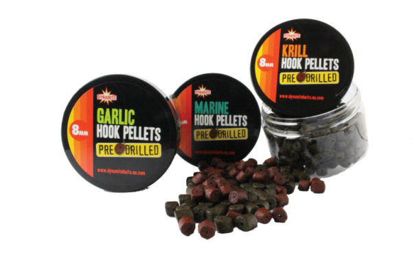 Насадочный пеллетс Dynamite Baits Pre-Drilled Marine Halibut Hook Pellets 8mm
