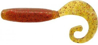 Съедобный силикон Reins FAT G TAIL GRUB 2&quot; 566 Motor Oil Red Flake 20шт (4см)