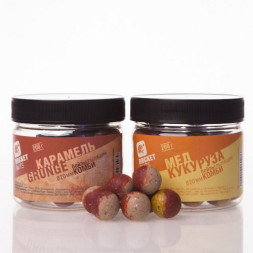 Бойлы Rocket Baits пылящие Карамель/Grunge 20 мм, 0,2 кг