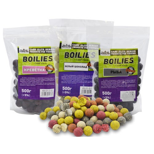 Бойлы Fishing ROI вареные Клюква 20мм 500гр.