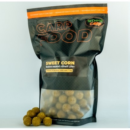 Бойлы Technocarp вареные &quot;Sweet Corn&quot; 20mm 1kg