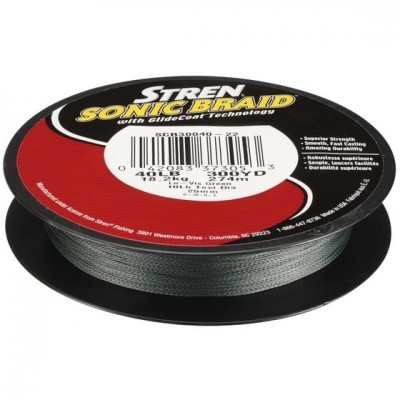 Шнур Stren Sonic Braid 0,30 mm Green