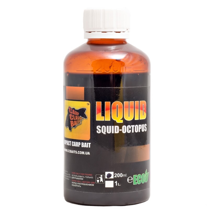 Жидкая питательная добавка CC Baits Liquid Squid-Octopus 200ml