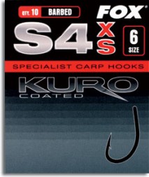 Крючки Fox S4 Kuro Hook Size 8 barbed