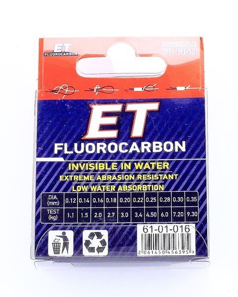 Флюорокарбон поводочный Fishing ROI ET 50м 0,18мм 2,7кг