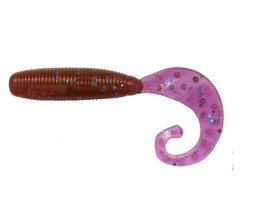 Съедобный силикон Reins FAT G TAIL GRUB 2&quot; 606 PINK LOX 20шт (4см)