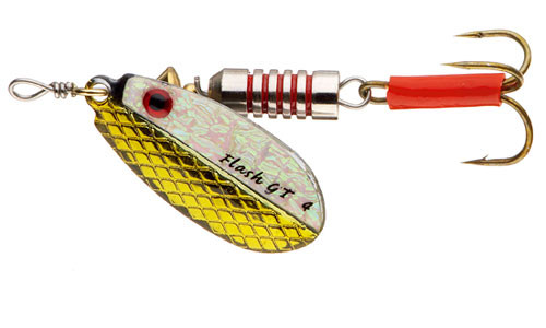 Вращающаяся блесна Cormoran Cora-Z Spinner Flash-GT №1 pearl/yellow