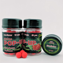Бойлы amino POP-UP Grandcarp STRAWBERRY (КЛУБНИКА) Ø10 мм 50 шт. (PUP008)