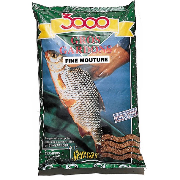 Прикормка Sensas 3000 Gardons fine texture Плотва мелкая фракция 1кг