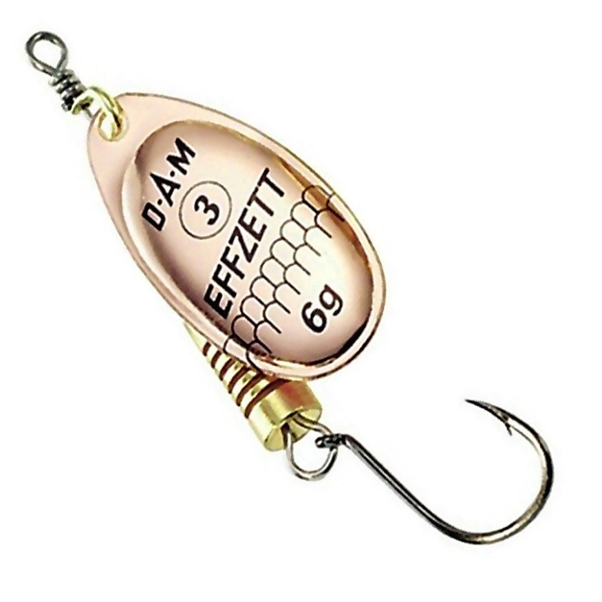 Блесна-вертушка DAM Effzett Standart With Single Hook 6гр (copper)