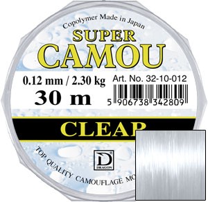 Леска Dragon Super Camou Clear 30m 0.10mm 1.65kg