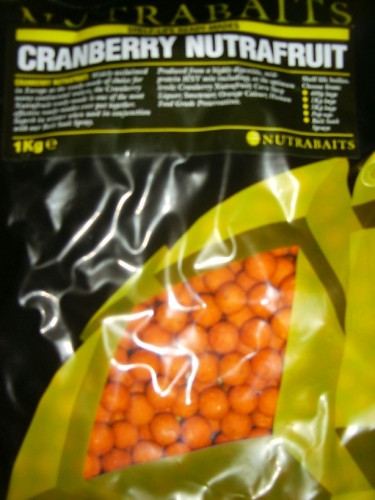Бойлы Nutrabaits CRANBERRY NUTRAFRUIT 15мм 1кг