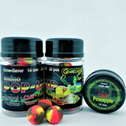 Бойлы amino POP-UP Grandcarp MUSSEL•CHILI•PINEAPPLE (РАКУШКА•ЧИЛИ•АНАНАС) Ø14 мм 20 шт. (PUP209)