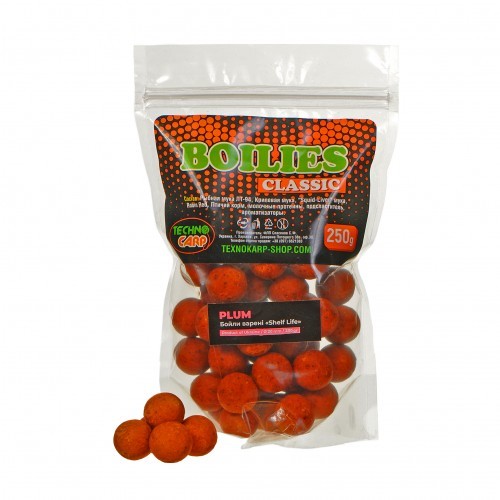 Бойлы Technocarp вареные &quot;Слива&quot; 20mm 250g