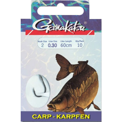 Крючок с поводком Gamakatsu BKS-3510F Carp Black 004