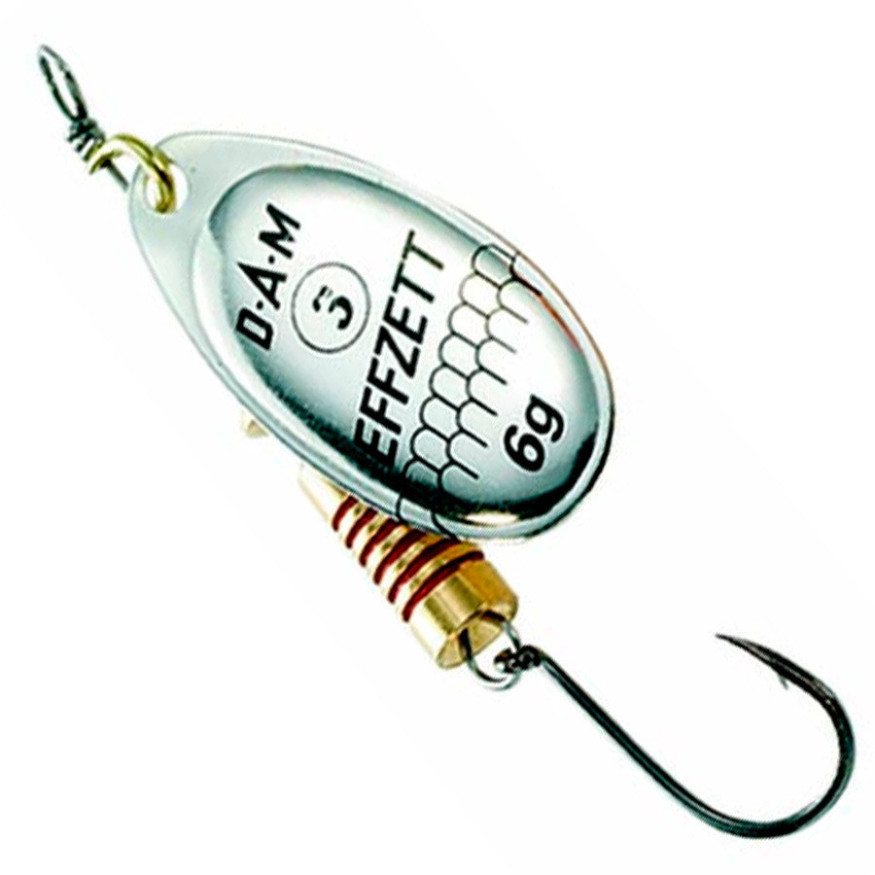 Блесна-вертушка DAM Effzett Standart With Single Hook 6гр (silver)