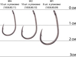 Крючки Brain Wide Gape #4 10шт