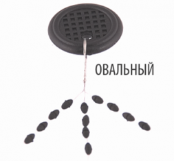 Стопор Bratfishing силиконовый овальный чёрный /M/ 12 штук