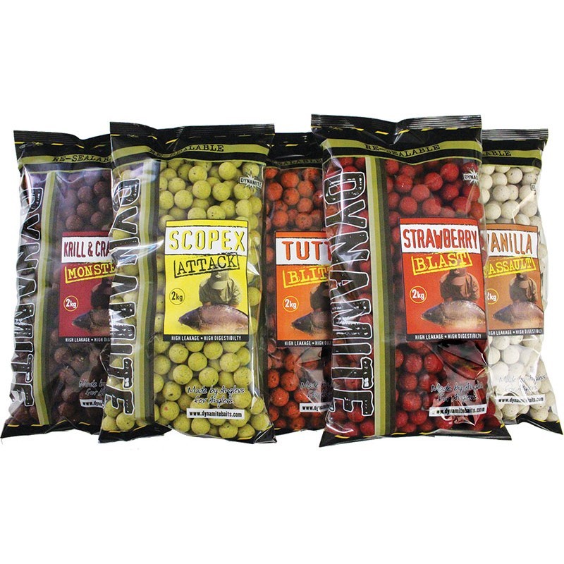 Бойлы Dynamite Baits Strawberry Blast Shelf Life Boilie 2kg 20mm