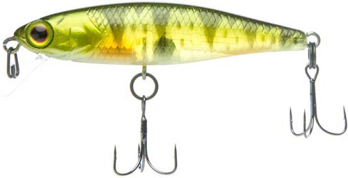 Воблер Jackall Tiny Fry 50SP 50мм 2,7г Ghost G Perch Suspending