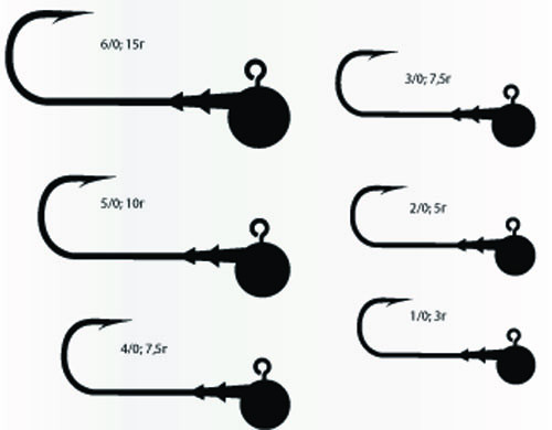Джиг головка Bratfishing Jig X-F 24 gr 6/0