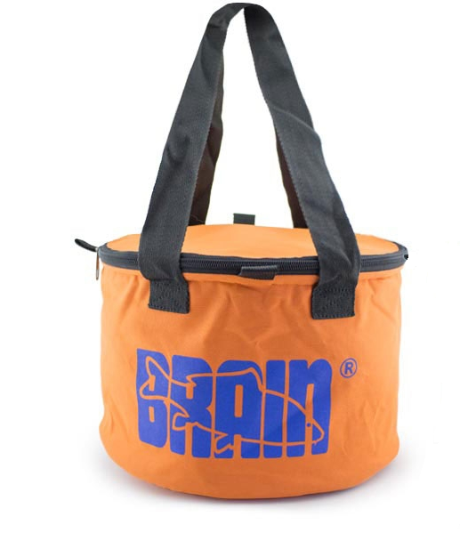 Мягкое ведро для прикормки с крышкой Brain 11л