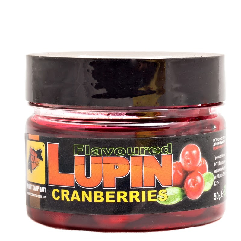 Ароматизированный люпин CC Baits Cranberry, 50гр
