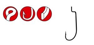 Крючок Gamakatsu Worm 34 Black 5/0