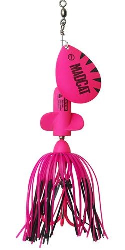 Блесна вертушка DAM MADCAT A-STATIC SCREAMING SPINNER 65g / FLUO PINK UV