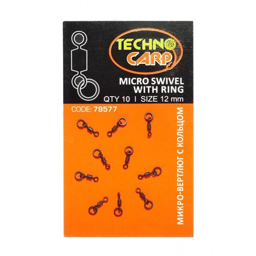 Микро-вертлюг с кольцом Технокарп Micro Ring swivel with ring 12