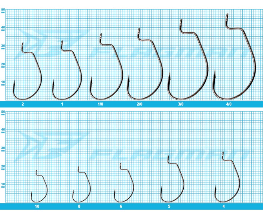 Крючки Azura Finesse Offset Hook №6