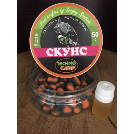 Бойлы Technocarp Premium Pop-Up SKUNS 10,12,10*14mm уп/50гр