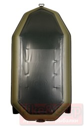 Надувная лодка Bark B-260NP гребная двухместная с навесным транцем и привальным брусом