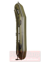 Надувная лодка Bark B-260NP гребная двухместная с навесным транцем и привальным брусом