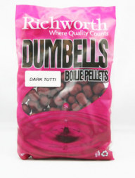 Бойлы Richworth Dumbell Boilie Pellets 14mm Dark Tutti, 400g