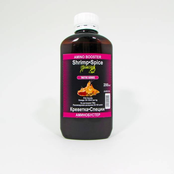 Аминобустер Grandcarp КРЕВЕТКА•СПЕЦИИ серии TACTIC 200 мл (AMB058)