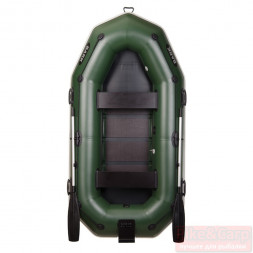 Надувная лодка Bark B-270NP гребная двухместная с навесным транцем и привальным брусом