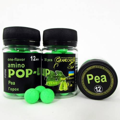 Бойлы amino POP-UP Grandcarp PEA (ГОРОХ) Ø12 мм 30 шт. (PUP096)