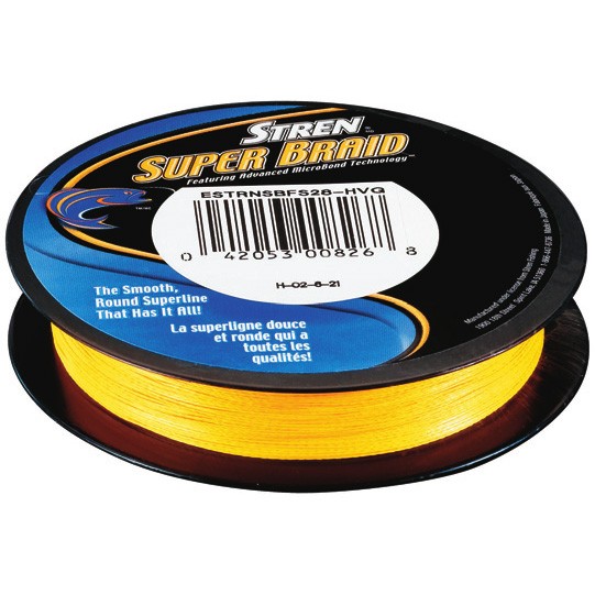 Шнур Stren Super Braid 0.25 mm Yellow 270 m 27.20kg
