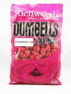 Бойлы Richworth Dumbell Boilie Pellets 14mm Strawberry Jam, 400g
