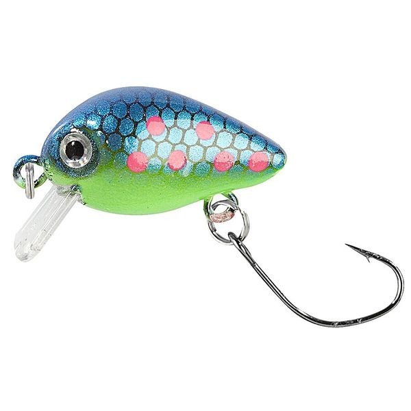 Воблер Balzer UV Trout Crank Single Hook dlue with pink spots 3см. 2гр.