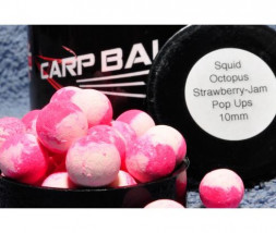 Бойлы Carpballs Pop Ups Squid Octopus&Strawberry Jam 10mm