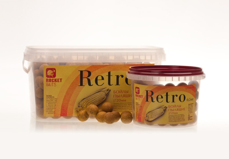 Бойлы Rocket Baits пылящие Retro 24 мм, 2 кг