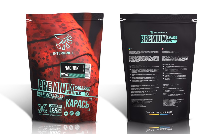 Прикормка Interkrill Premium Карась-Чеснок 1кг