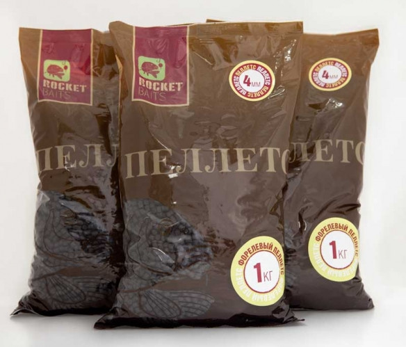 Пеллетс Rocket-Baits Форелевый, 3mm, 1 kg